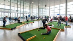 Yoga And Minigolf Arrive At Rome Fiumicino